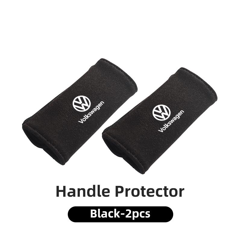 swe32PCS Car Door Inner Handle Protective Cover Fur Protector Case Accessories For Volkswagen VW T5 Amarok 2013 Jetta Golf 4 5 6 7