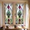 Пленка для конфиденциальности витражного окна Винтажная декоративная матовая Статическое прилипание Водонепроницаемая ПВХ Многоразовая Блокирующая УФ-излучение Наклейка на стекло Покрытие