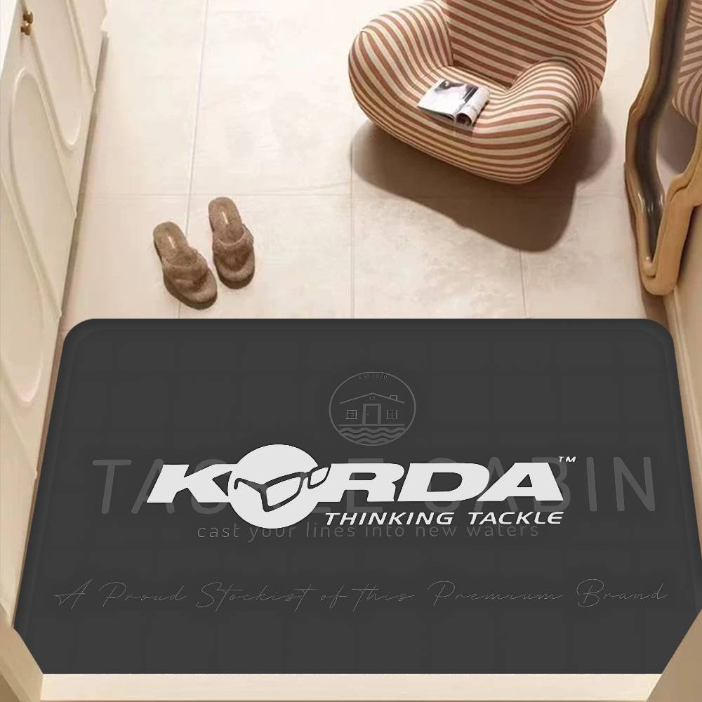Korda Fishing Logo Door Mat Nordic Style Bedroom Living Room Doormat Home Balcony Anti-Slip Alfombra