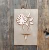 Wooden flower made of plywood. Bouquet decorations. Artificial flower for a vase, 1 piece.