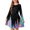 Girls' Princess Dress - Long Sleeve A-Line T-Shirt Dress Christmas Day