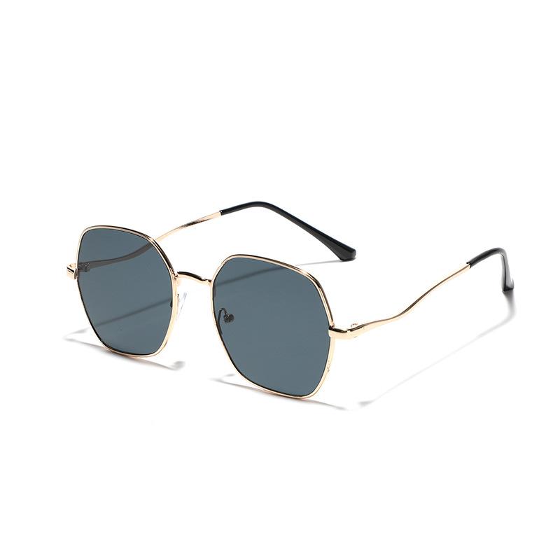 Очки Polygon Rhombus Metal Солнцезащитные очки Мужские Ретро Индивидуальные Солнцезащитные Очки Женские Универсальные