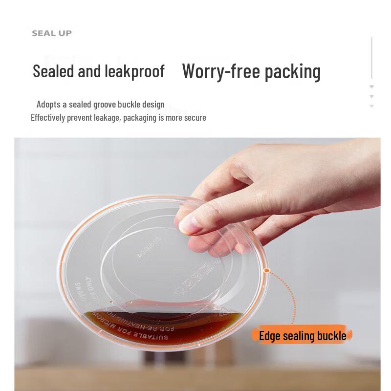 Miliya Disposable Plastic Takeout Container with Lid