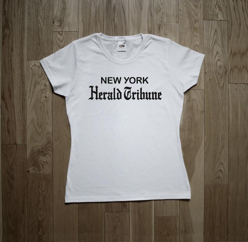 Футболка New York Herald Tribune 1016 New Wave Film Breathless Jean Seberg Godard