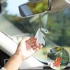 Duck Car Pendant Color-Changing Roast Duck Fun Rearview Mirror Hanging Ornament Creative Temperature Indicator