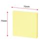 Kokuyo Super Economy Sticky Notes Square 75mm x 75mm 100 Sheets 10 Books 4-Color Mix K2-ME-7575