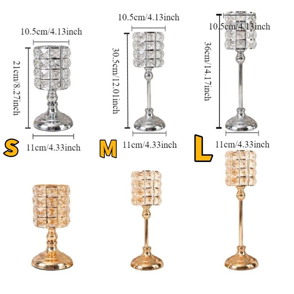 Vintage Candlestick European Style Tea Light Holder Decorative Gold Candelabra Wedding Decor