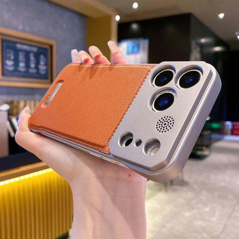 Для Magsafe Магнитный Кожаный Безрамочный Чехол для iPhone 17 Pro Max 17 Air 16 15 14 13 Беспроводная Зарядка Лучшее Тепло Жесткий Бампер