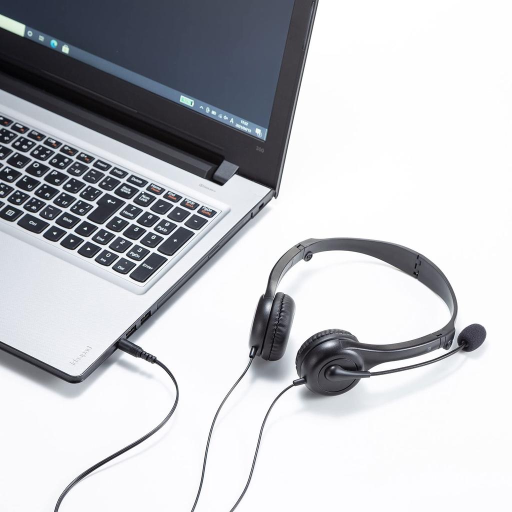 Совместимая гарнитура Sanwa Supply 4-контактная MM-HS407BK