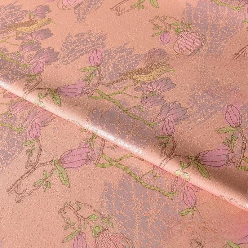 100 см жаккардовый гобелен атласная ткань шелк Helu Tongchun гладкая текстура подвеска парча династии Сун чонсам ханьфу