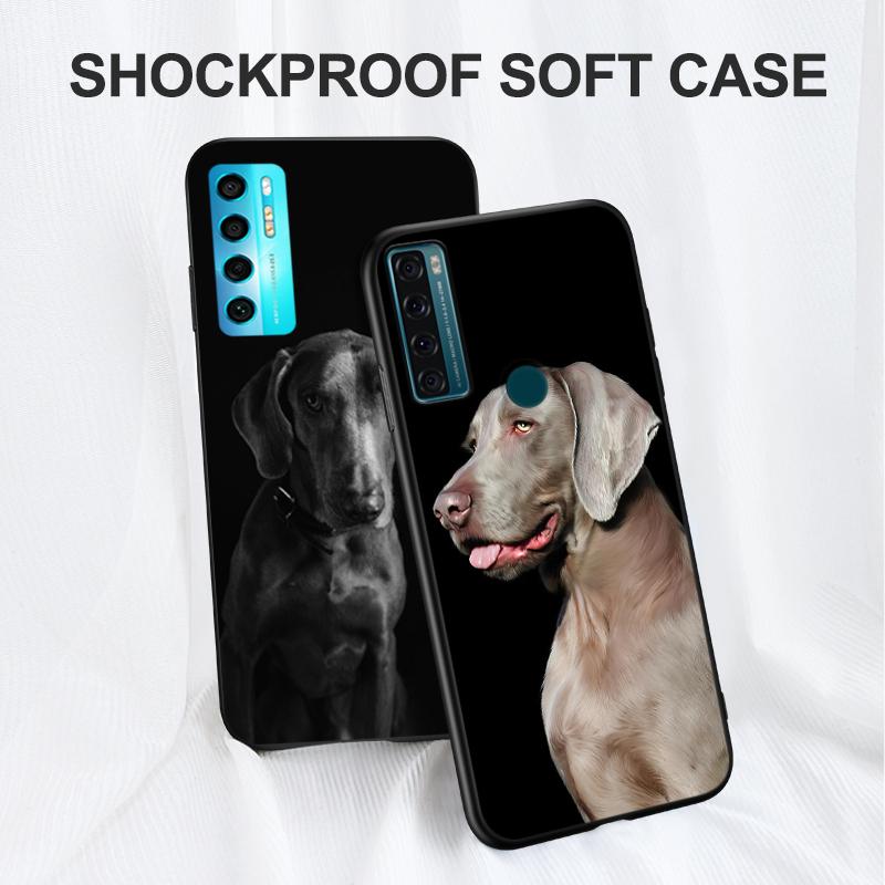 Черный чехол TPU для oneplus 8 pro 8t 9 9R Nord 2 ce N10 N100 N200 4G 5G weimaraner