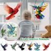 Spirit Birds, Acrylic Owl Suncatcher, Winged Ornaments, Cute Hummingbird Suncatcher, Window Hanging