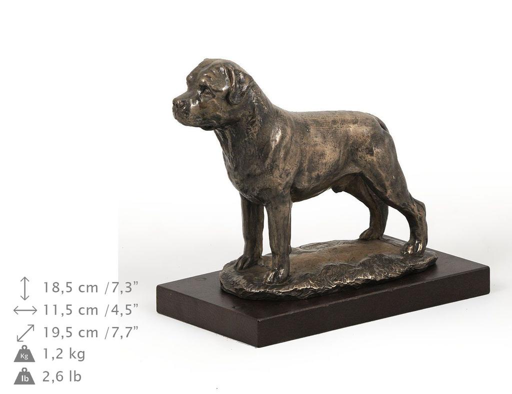 Rottweiler I - Statuetka Psa, Figurka Do Biura, Trofeum Na Wystawę Psów Marki Art-Dog
