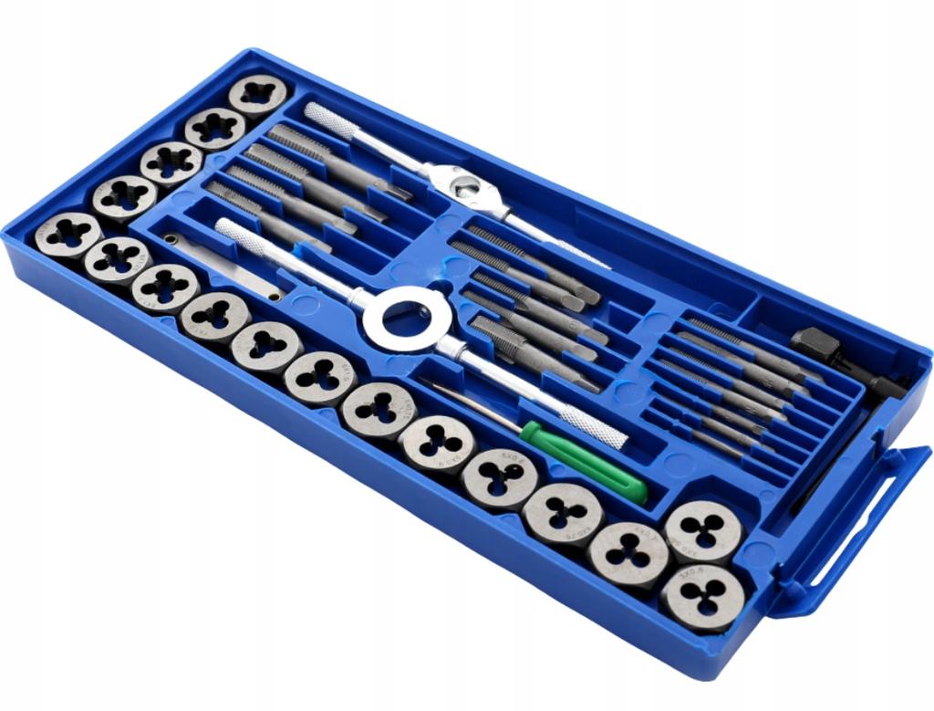 Set of taps and dies M3-M12 40 pcs. Taps and dies Kd10289