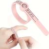 1Pc Plastic Ring Sizer Measuring Tool With Magnifying Glass Durable Soft Ruler Size Circle Filter For Easy Measurement