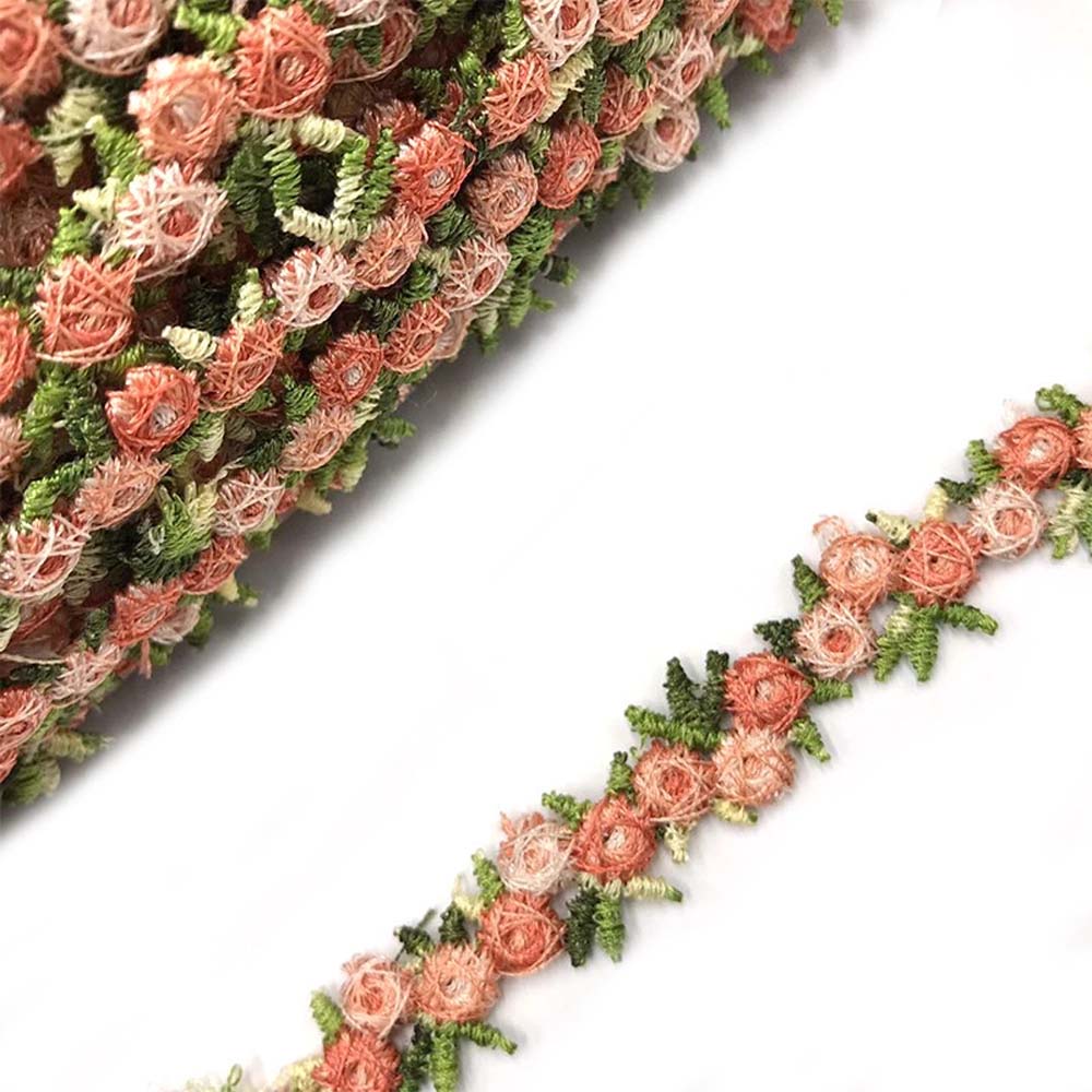 Dress Decoration Flower Embroidered Garment Accessories Lacework Polyester Lace Apparel Sewing Lace