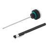 Motorcycle Fuel Tank Caps With Oil Temperature Gauge Pointers 0-200℃ Dial Black Meter Silver Gauge M20x1.5/M20x2.5 K9C9