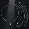 Hanging Neck Style Drop Crystal Body Chain Dress Charm Rhinestone Chest Chain  Female Lady Girl