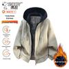 Snoopy Men's Fleece-Lined Hooded Windbreaker Jacket