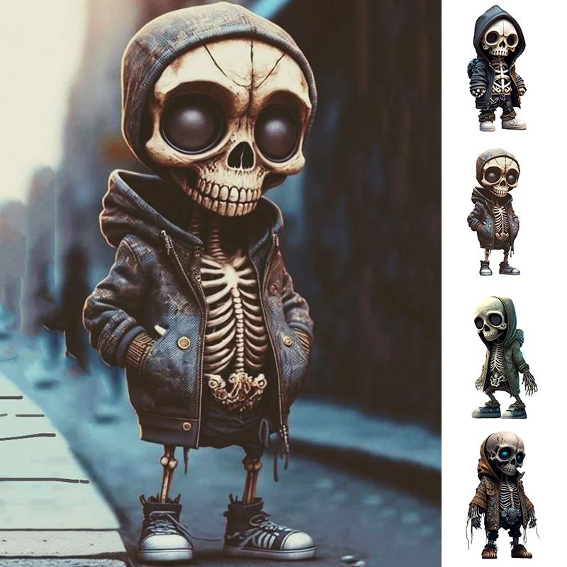 Halloween Cool Resin Statues Acrylic Flat Wall Hangings Skulls Decorations Home Living Room Party