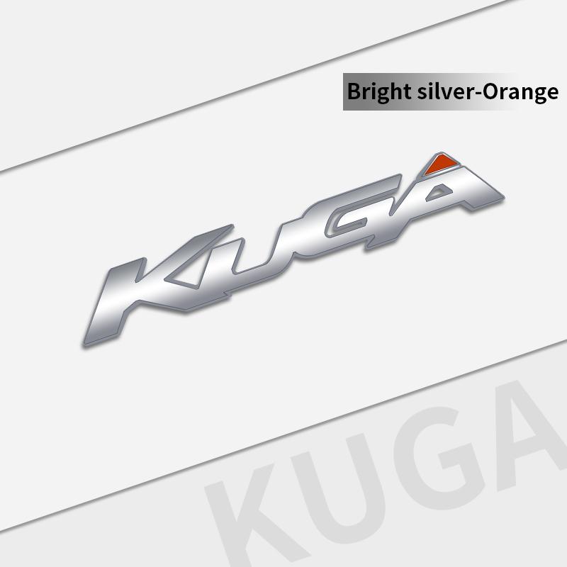 cjgnvt1 Auto Metal Emblem Car Styling 3D Badge Lettering Decals Trunk Sticker For Ford Kuga 2008-2019 Accessories Glossy Black