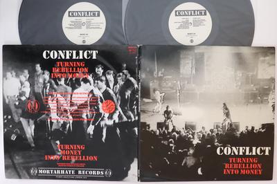 Виниловая пластинка CONFLICT - Turning Rebellion Into Money MORT30 MORTARHATE 1987 Великобритания Рок Б/у