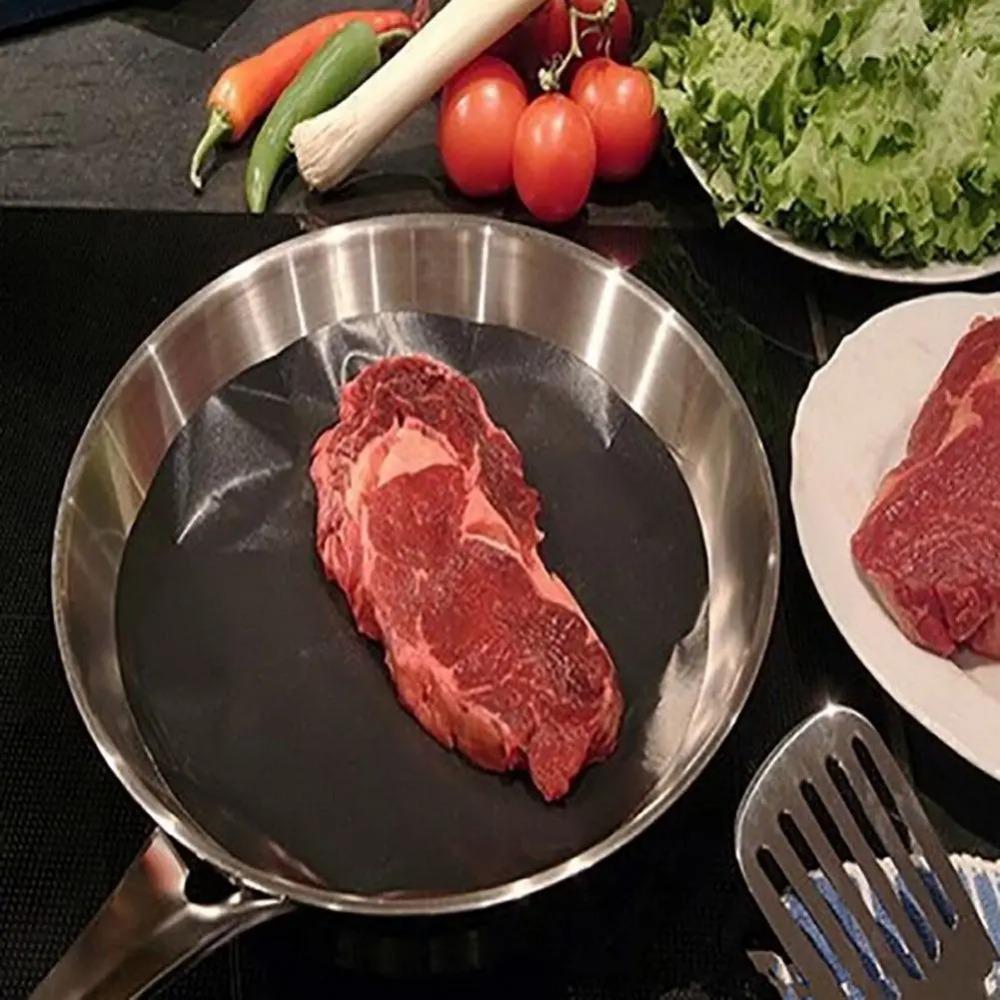 3 шт. многоразовый антипригарный подложка для сковороды, лист для жарки, коврик для масла, тефлоновое покрытие, стекловолоконная ткань, кухонный инструмент, коврик для сковороды