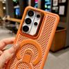 Case for Samsung S26 S25 S24 S23 Ultra 360 Degree Rotating Ring Holder Magnetic Protective Case Colorful Heat Dissipation Plain