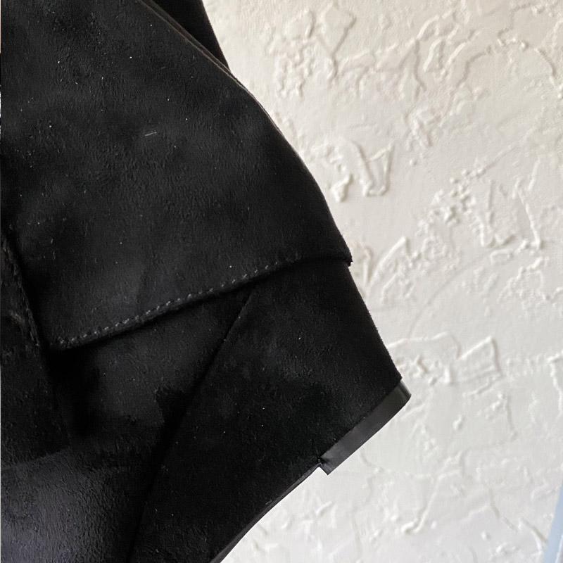 Модные ботильоны на танкетке с ремешком и пряжкой, на высоком каблуке, женские сапоги до колена в панк-стиле с острым носком для вечеринки, женская обувь