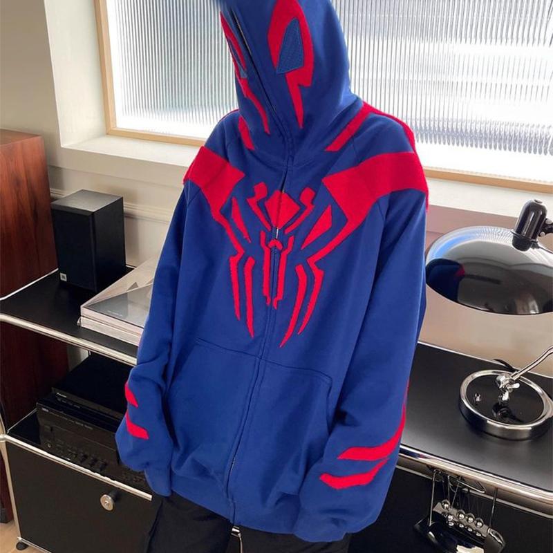 Толстовка с капюшоном в стиле оверсайз, уличная одежда, весна Y2K, готическая, панк-толстовка в стиле Харадзюку с алфавитом, полная молния, женская повседневная свободная толстовка, топы