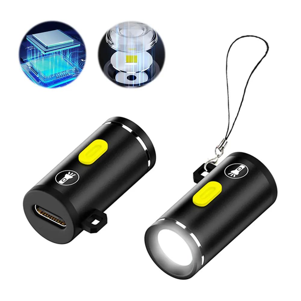 Type-C Power LED Handheld Mini Flashlight Aluminum Alloy Portable Camping Flashlight Camping Torch Light for Outdoor Camping