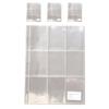 3-hole 9-pocket Single-sided Refill Inner Paper 225x296mm 10p Transparent, 4 Pieces