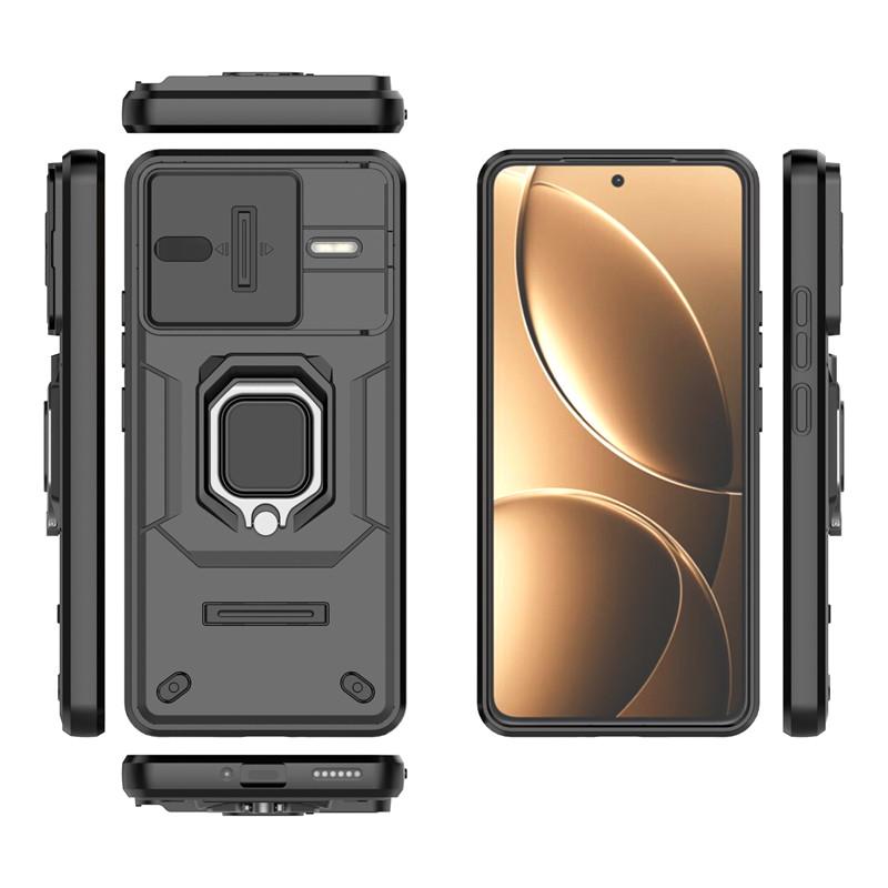 Для Xiaomi Poco F7 Ultra Чехол Slide Camera Lens Чехлы Xiaomi Poco F7 Ultra Чехол Противоударный бронированный чехол для ПК Xiaomi Poco F7 Ultra