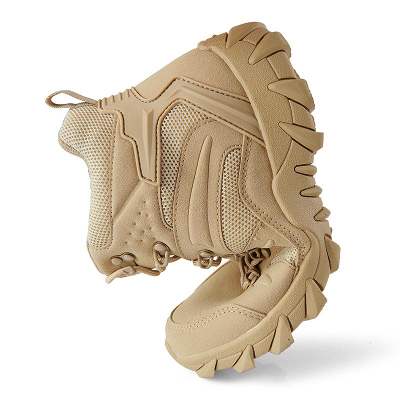 High Quality Leather Boots Outdoor Hiking Boots Men New Autumn Winter Desert Tactical Combat Ankle Boots Men Work Safty Boots