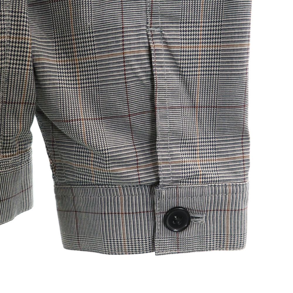 Неиспользованная куртка VANQUISH в клетку Гленчек свободного силуэта L серая Мужская Б/У