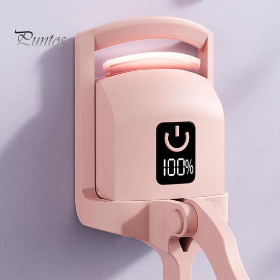 Electric Heated Eyelash Curler Anti-Burn Heated Lash Curler Fast Heating Eyelash Tool Rechargeable Lash Clipper for All Eye Shapes