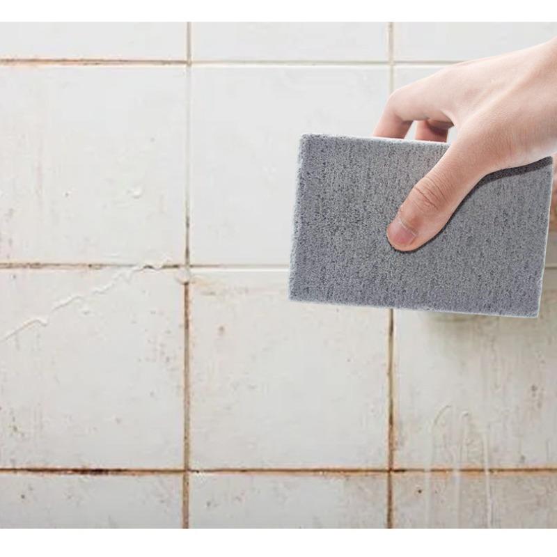 Barbecue Grill Cleaning,Floating Stone Barbecue Household Square Oil Stain Removal Cleaning Tool,Small Gray Brick Cleaning Brush