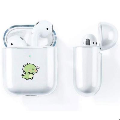 Чехол для AirPods 4 - Ударопрочная защита - Рисунок Динозавр - Жесткий Поликарбонатный Пластик - Прозрачный - 2024