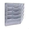 Hanging File Holder Rack Mail Organizer Desk Convenient Assemble Mesh Metal Wall