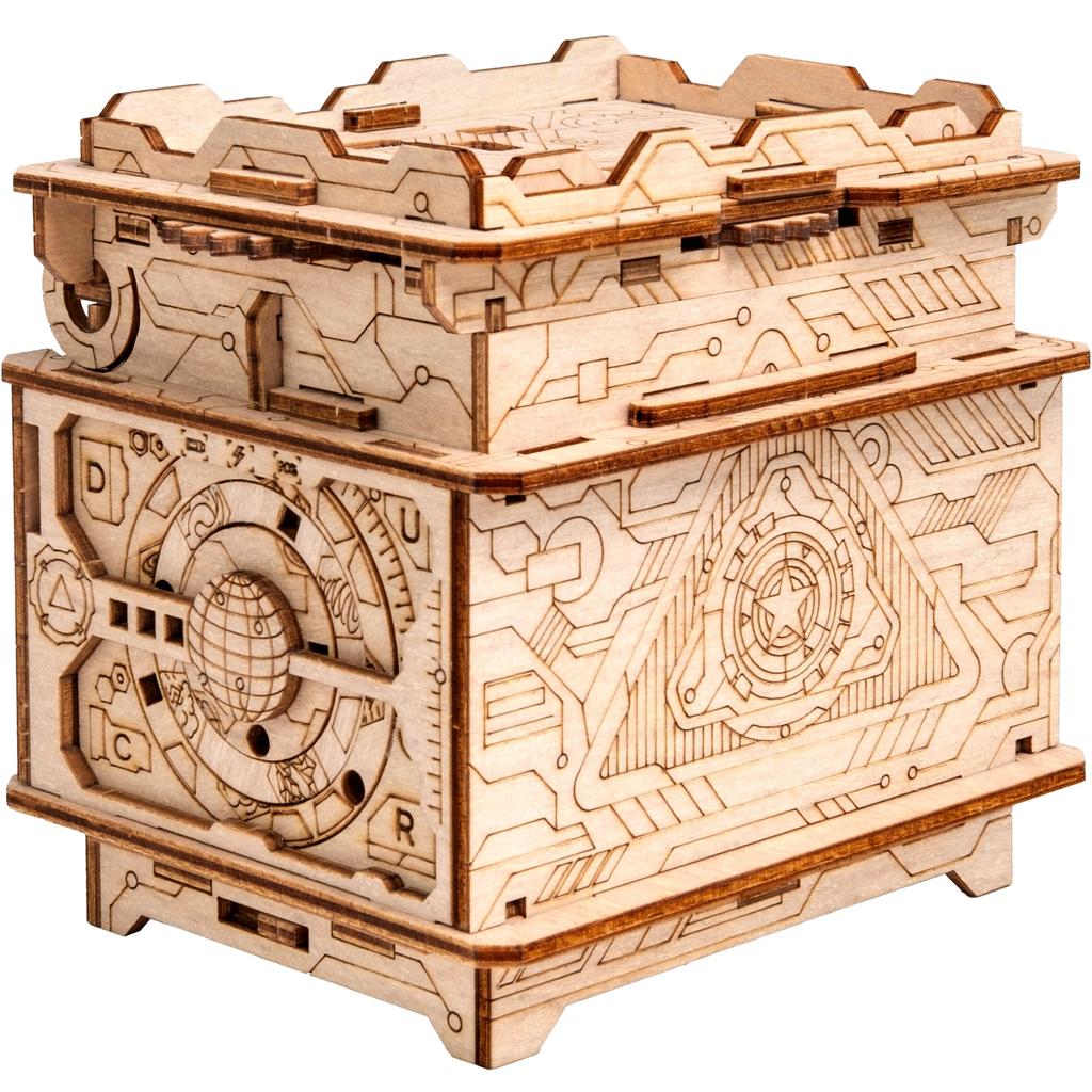 ESC WELT Orbital Box 3D Puzzle Box Обучающая игрушка-головоломка Деревянный круг мудрости Вязание головоломка Подарок на день рождения Подарок Тренировка мозга Пожилые люди