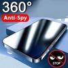 360° Privacy Anti Spy Protector for iPhone Air 6 7 8 X XS XR 11 12 13 14 15 16 17 Pro Max  Full Coverage High Quality Tempered Glass Screen Protector