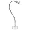 Aluminum Alloy LED Work Wall Light Flexible Gooseneck Table Wall Light (Wiring 110‑240V) Silver 6000K