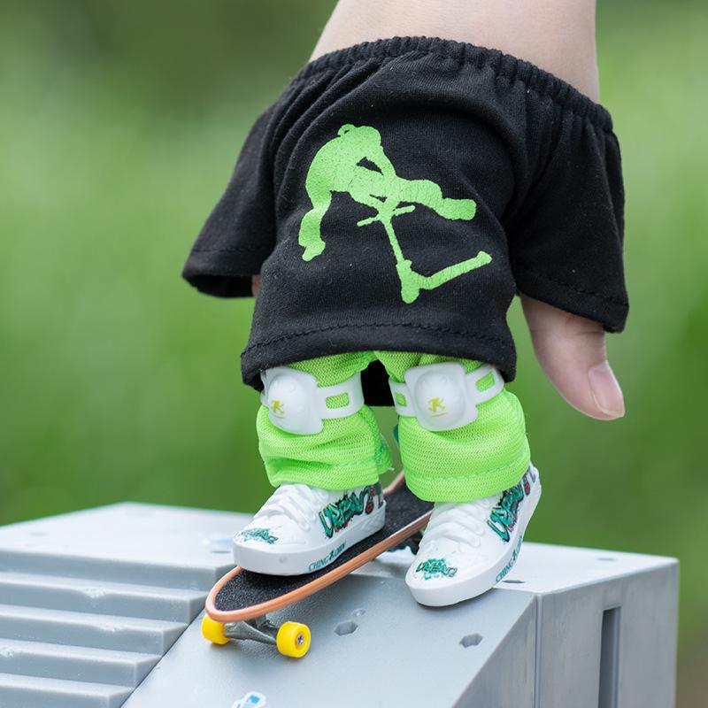 Mini Finger Shoes & Scooter Set with Finger Pants - Patent Protected, Authenticity Ensured