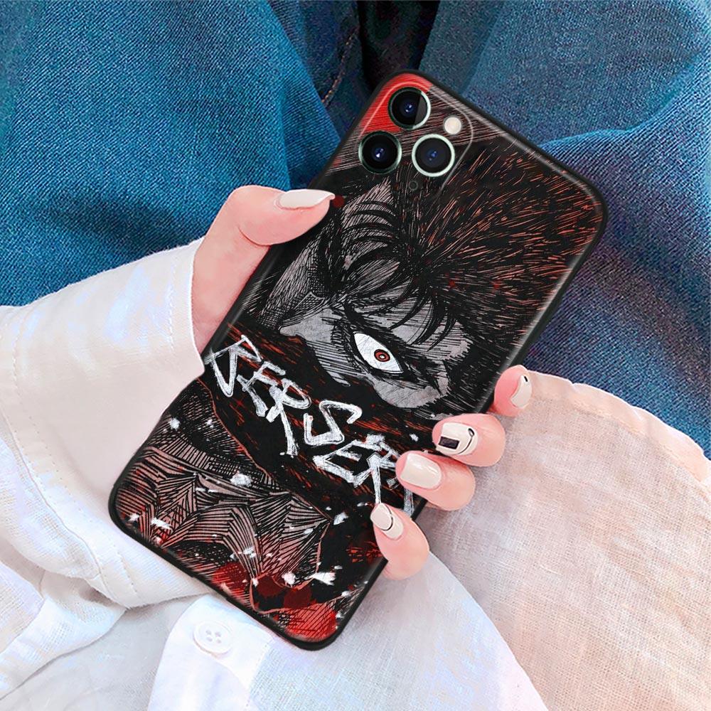 Guts Berserk Japanese Anime Manga Soft Silicone Phone Case for IPhone SE 6S 7 8 Plus X Xr Xs 11 12 13 Mini Pro Max Samsung