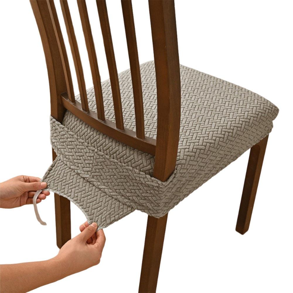 Minimalist Anti-slip Chair Cushion Cover Elastic Soft Chair Slipcover Washable Anti-dirty Seat Protector Dining Chair