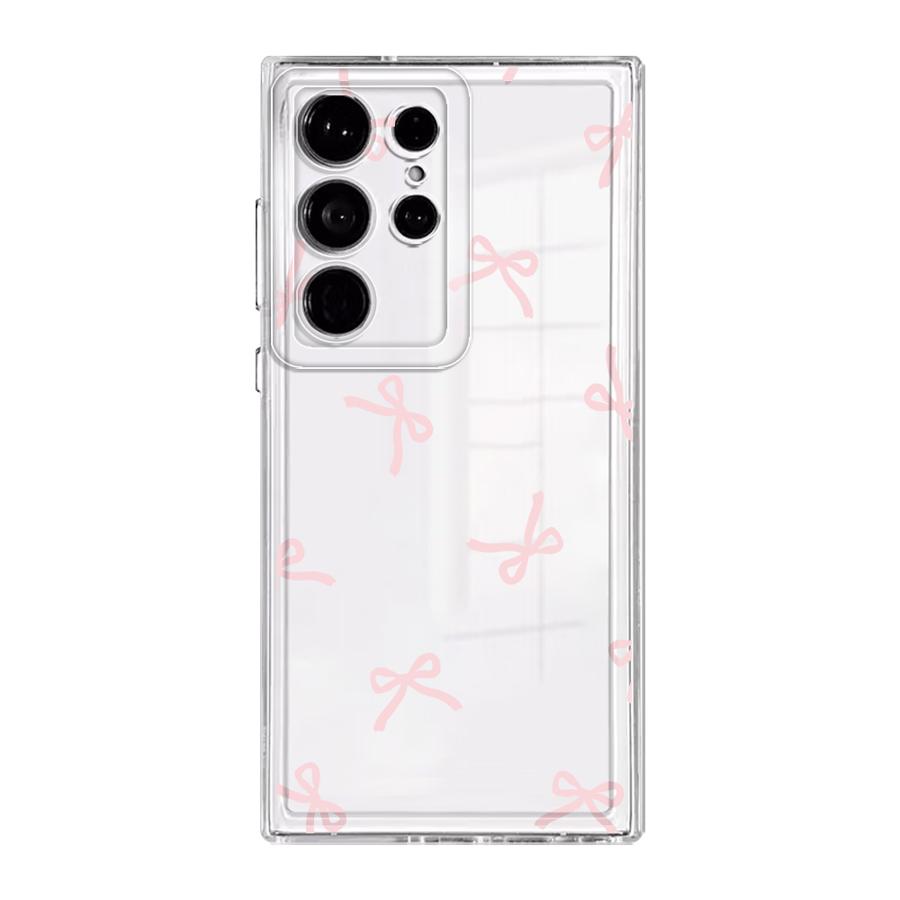 Чехол для Samsung Galaxy S26 S20 Plus S24 S23 Ultra S21 Note 20 Ultra 10 S22 FE S25 Edge Чехол для телефона Мультяшный Бант