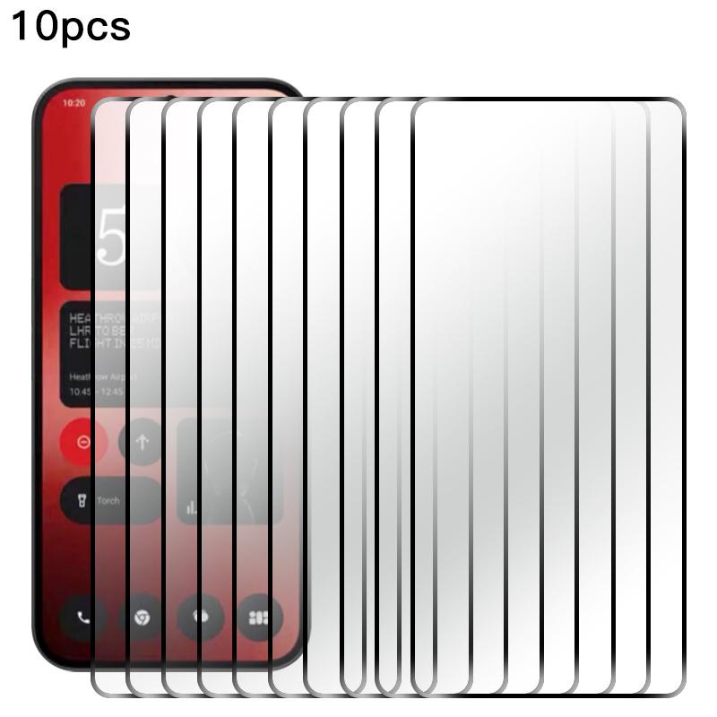 RURIHAI 10 шт. для Nothing Phone (2а) Плюс/Телефон (2а) Защитная пленка для экрана Сверхпрочная Высокоалюминиевая-кремниевая стеклянная пленка