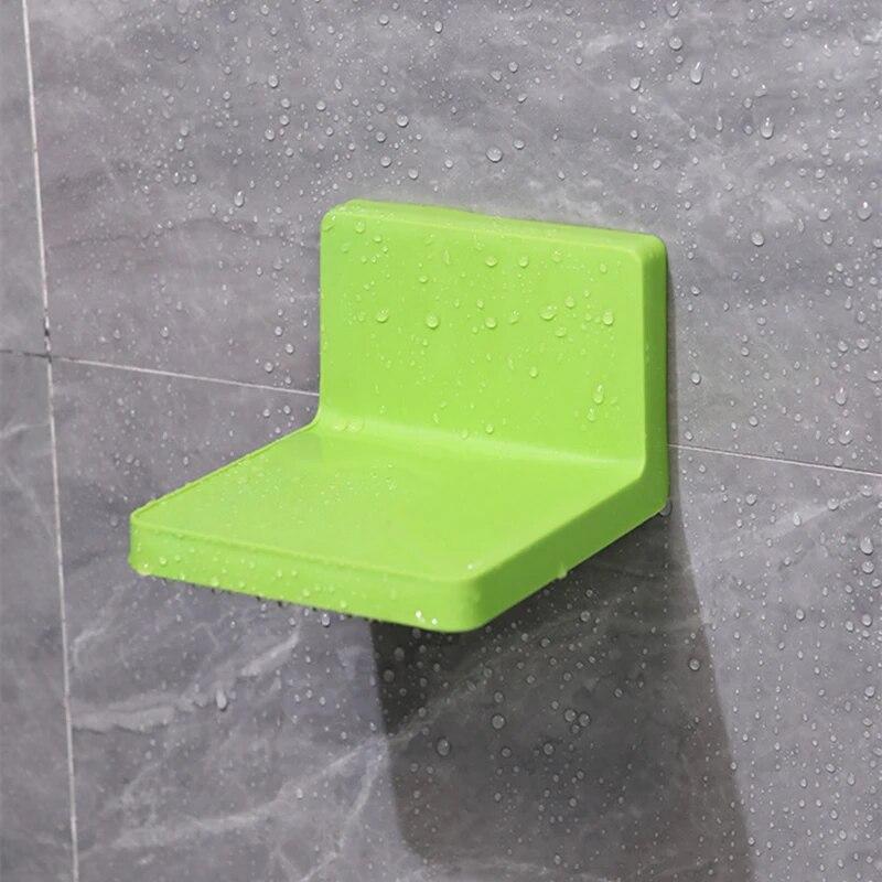 Многофункциональная настенная полка для хранения, держатель для мыла, губки, полки для кухни и ванной комнаты, держатель для ключей с дистанционным управлением без дрели