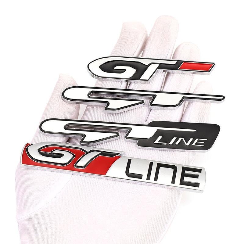 Автомобильная наклейка GT Line для Peugeot GT RCZ 308 508 3008 5008 Forte Optima Picanto Stinger Sorento Renault Clio Grandtour Megane
