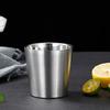 201 Нержавеющая стальная чашка штабелируемая кружка для питья с двойными стенками и вакуумной изоляцией для кофе